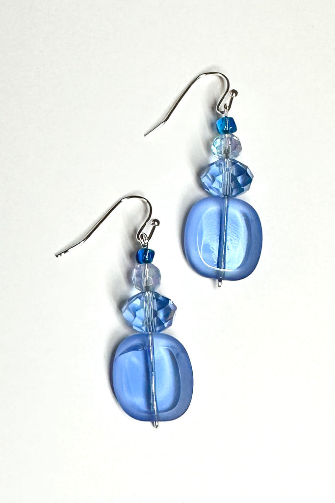 The Earrings Blue Trio Drop are the perfect pop of summer blue for your summer wardrobe