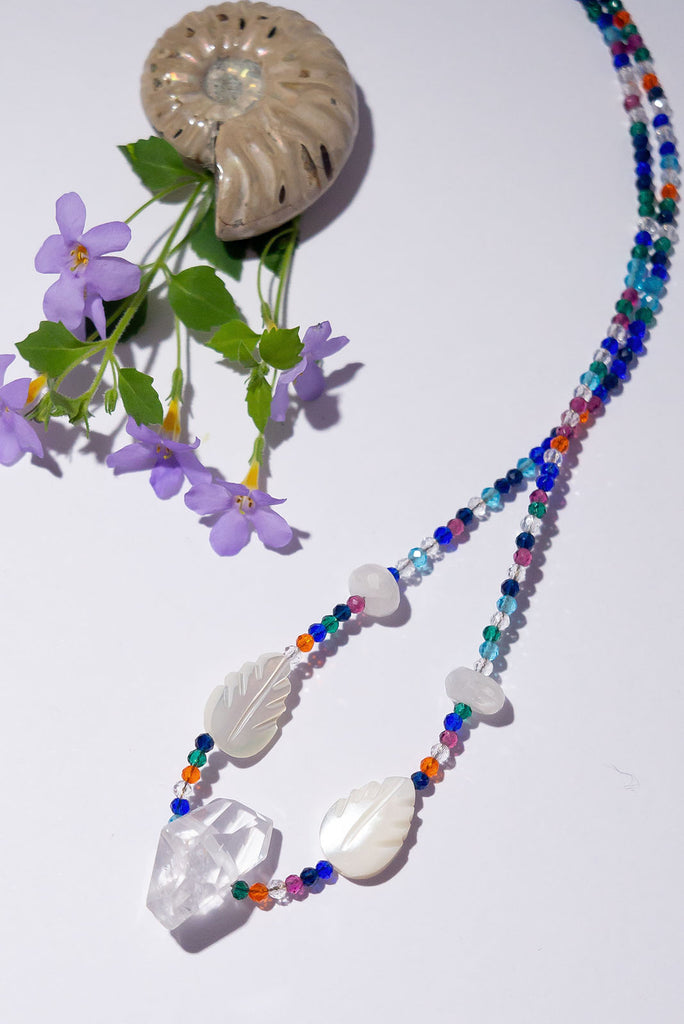 This riot of colourful quartz is the perfect balance of delicate & bold.