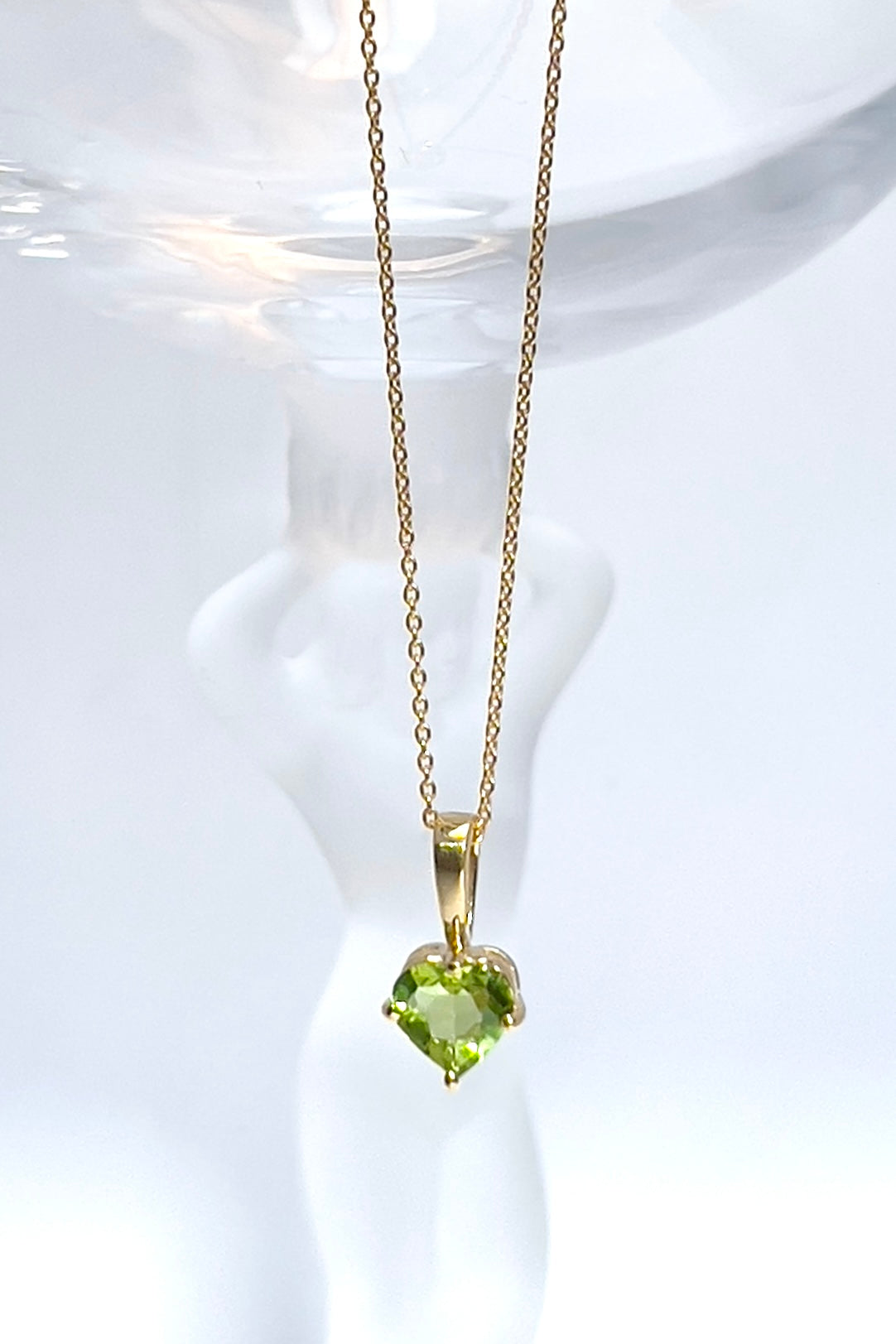 Beautiful Green Prehnite and Peridot Gemstone Sterling Silver Necklace –  JTYDS