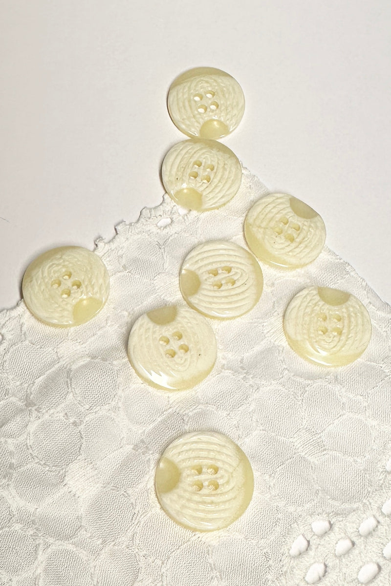 Cream Four Hole Button | Mombasa Rose Boutique | Vintage Sewing