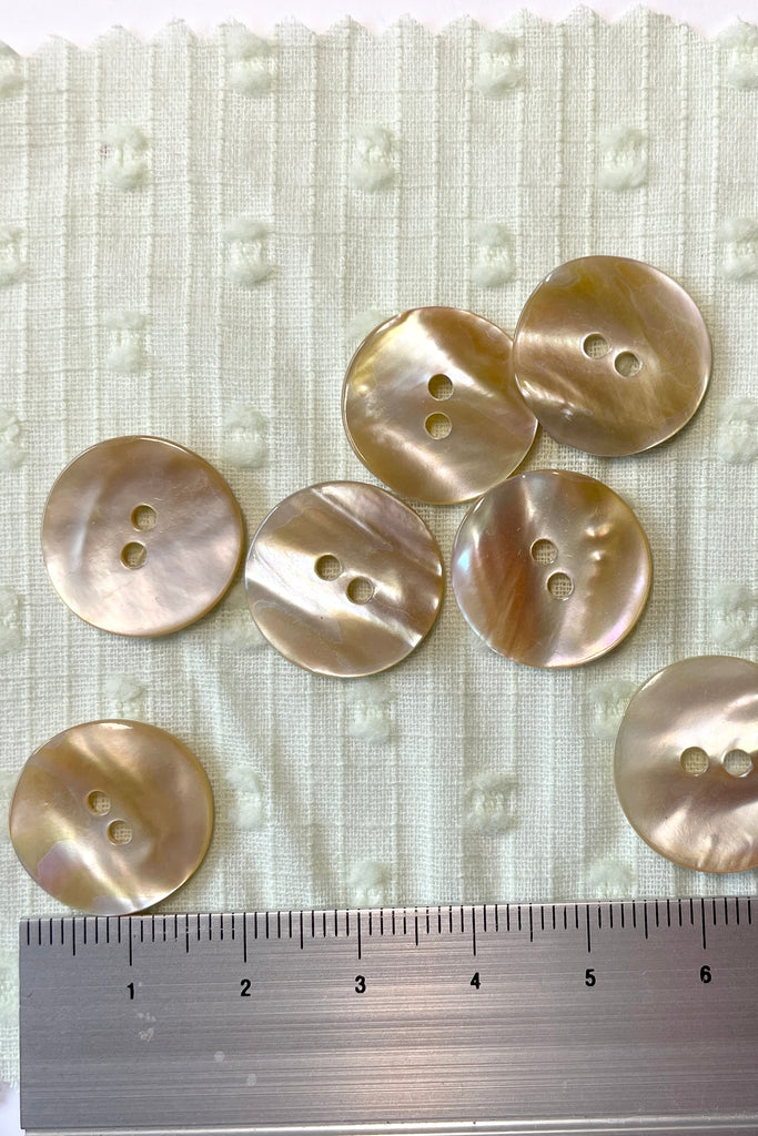 Buttons Golden Awabi Natual Shell Button