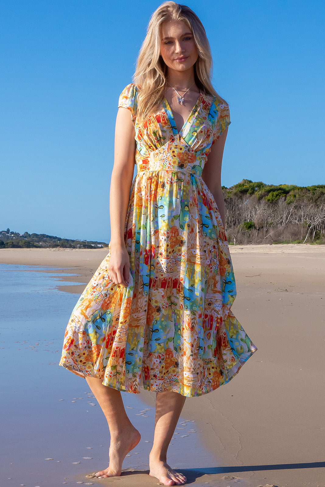 Mombasa rose deals wrap dress