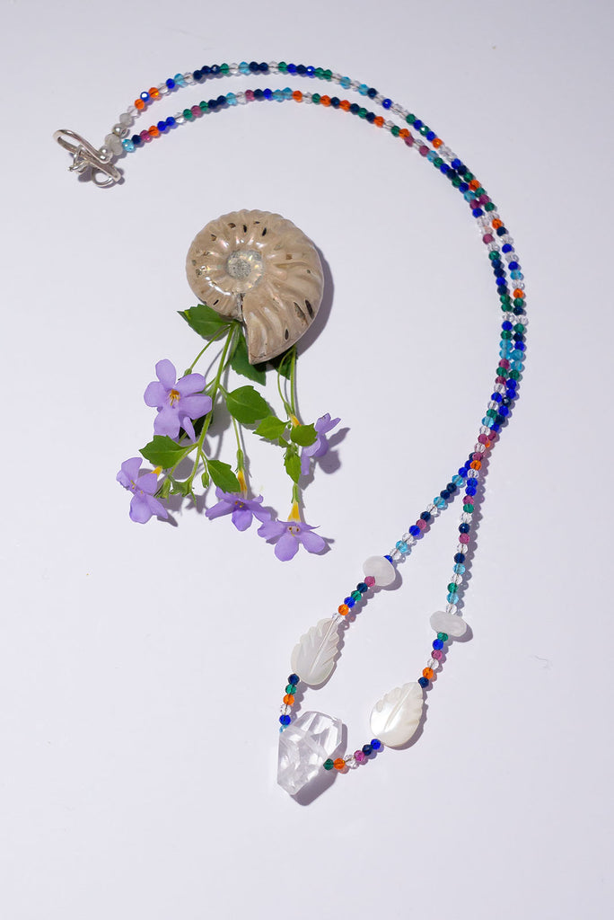 This riot of colourful quartz is the perfect balance of delicate & bold.