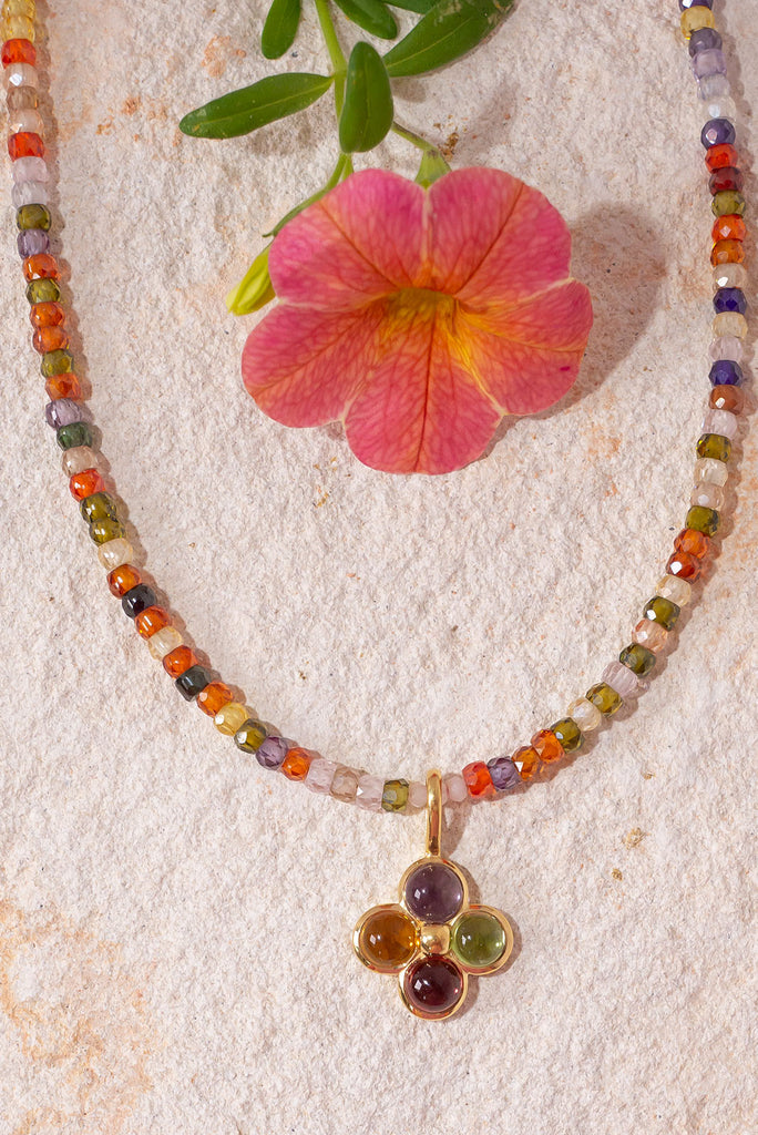 Shimmer, shine & sparkle, this radiant necklace has it all.