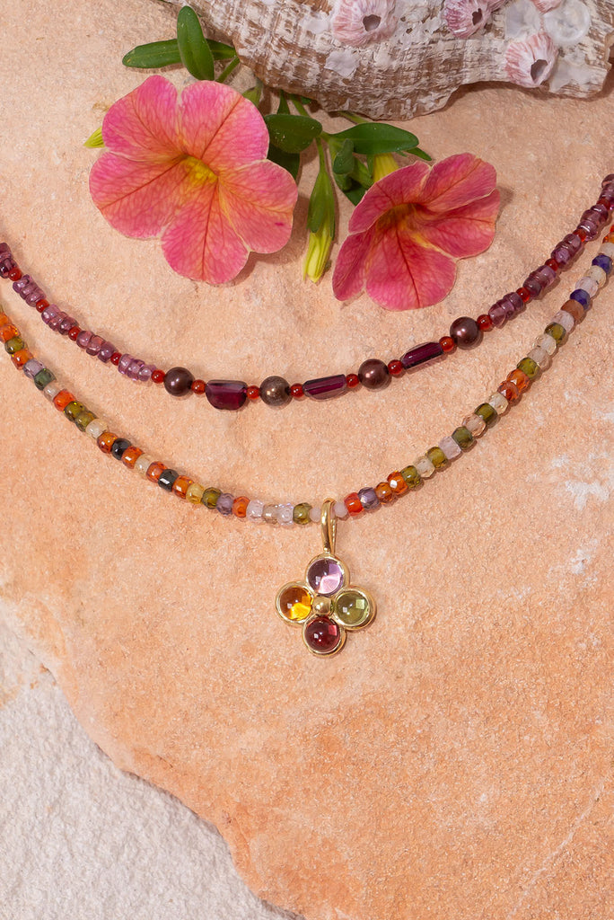 Shimmer, shine & sparkle, this radiant necklace has it all.