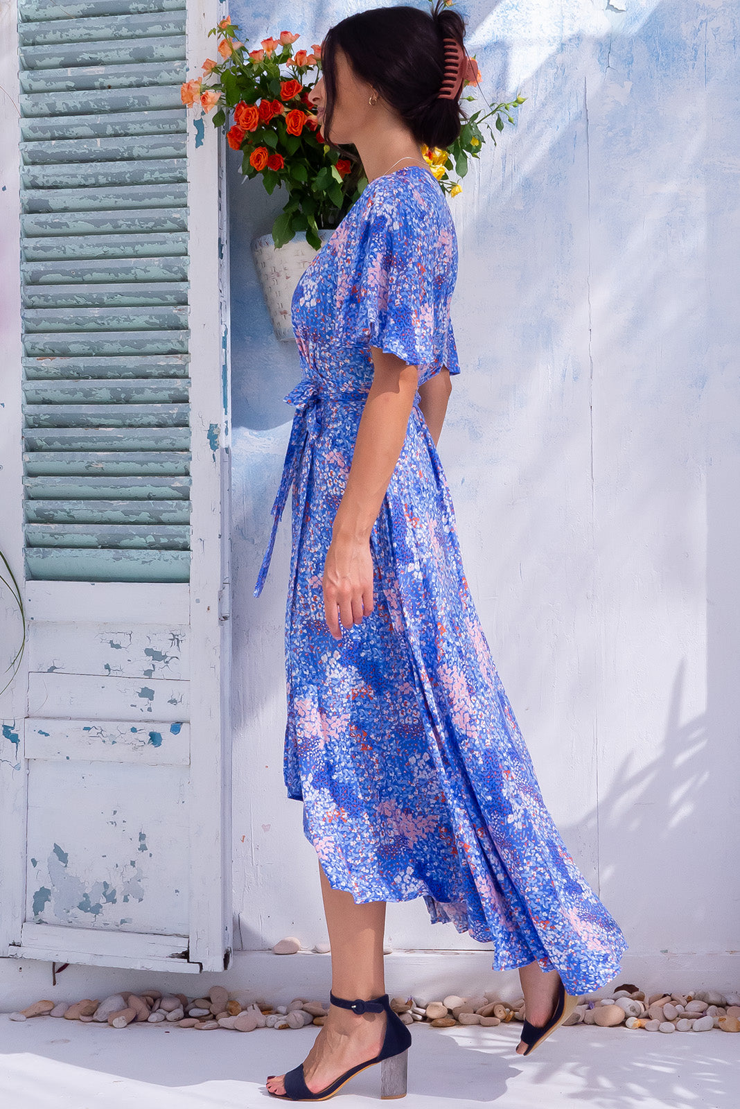 Opal print tea online dress