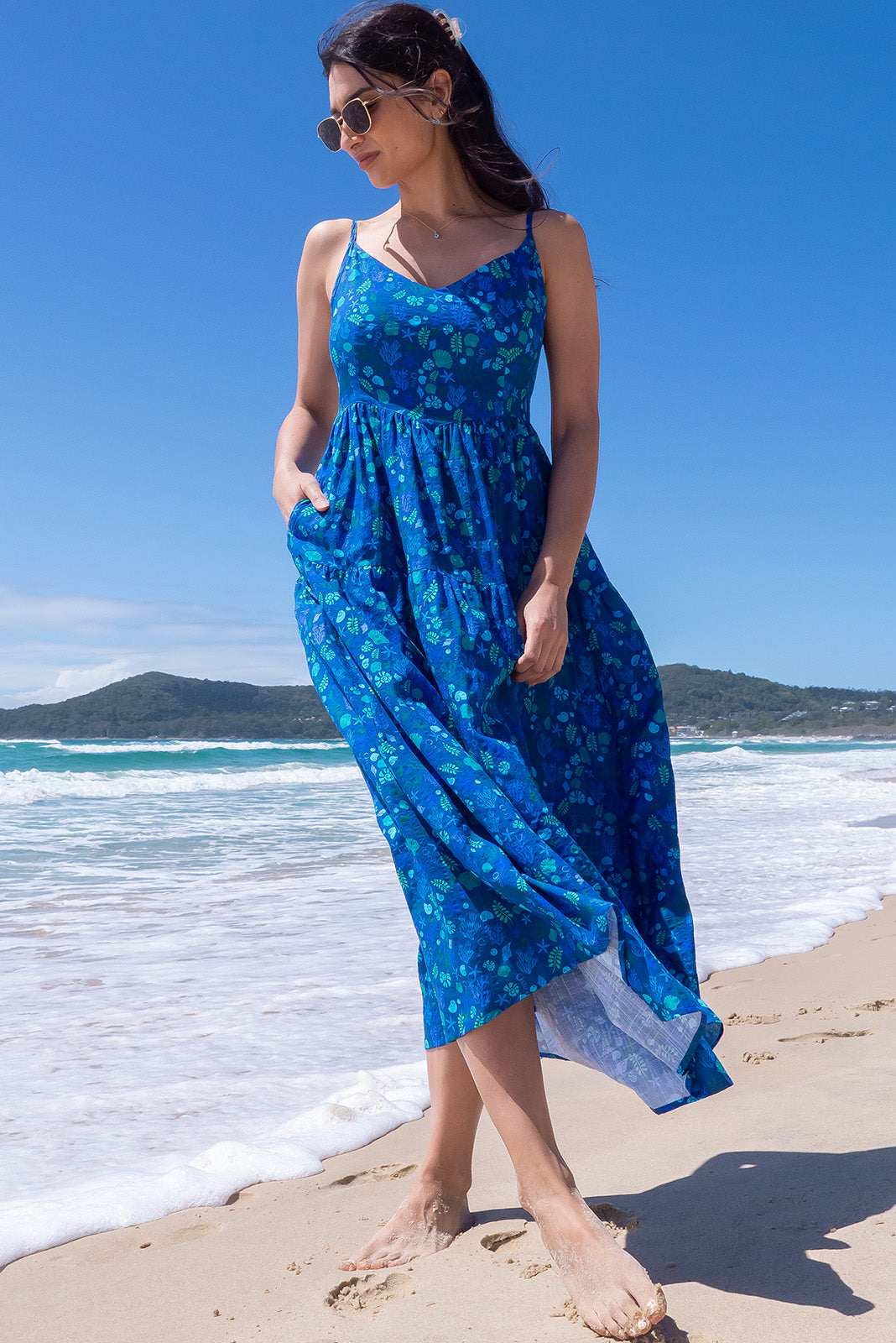 Solana Ocean Seashells Maxi Dress – Mombasa Rose