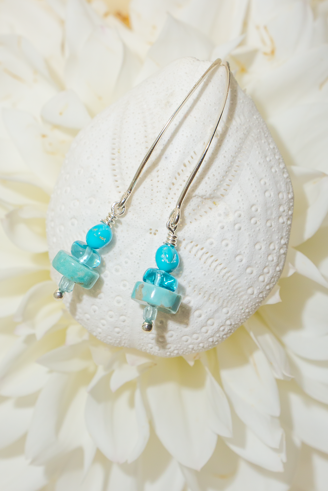 Turquoise Ear Stack Turquoise Sky Stack Earrings | Mombasa Rose Boutique | Ocean Rose Jewels