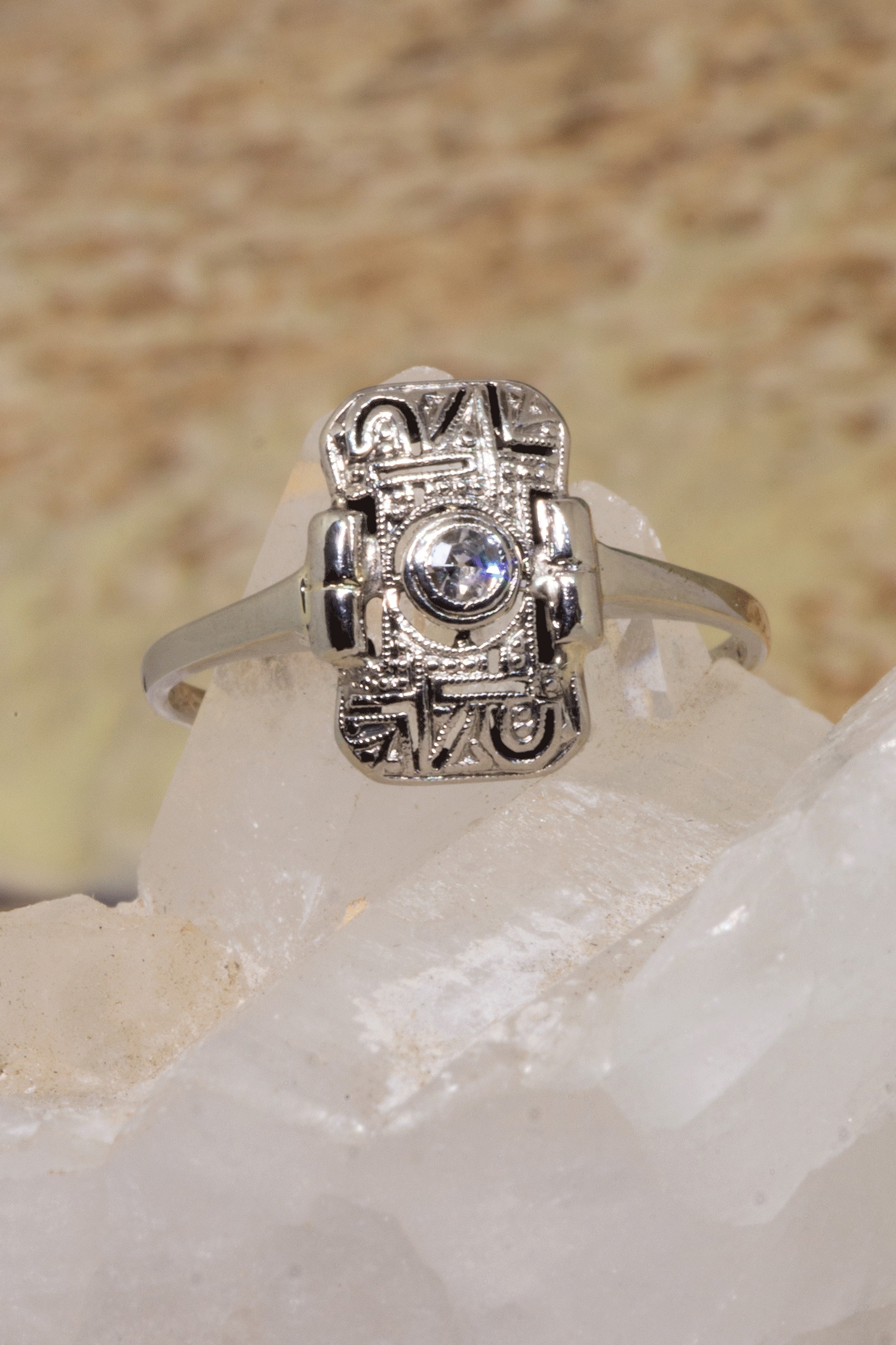 Vintage Ring Art Deco | Mombasa Rose Boutique | Retro Style Ring