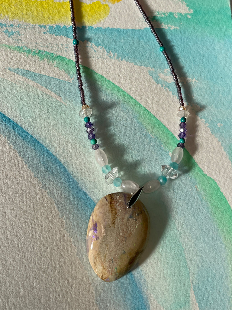 A very soft and pretty Australian Matrix opal.