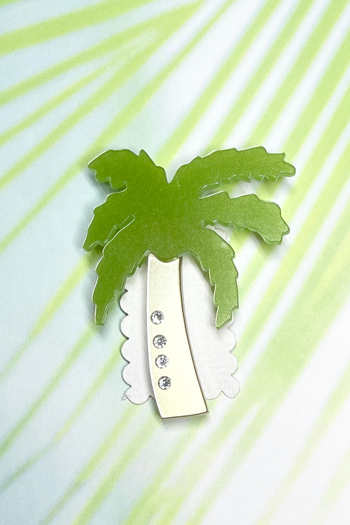 Palm tree brooch