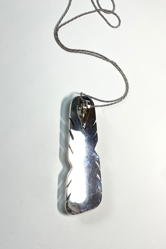 A modernist pendant in an unusual design, the amazing Zebra stone 