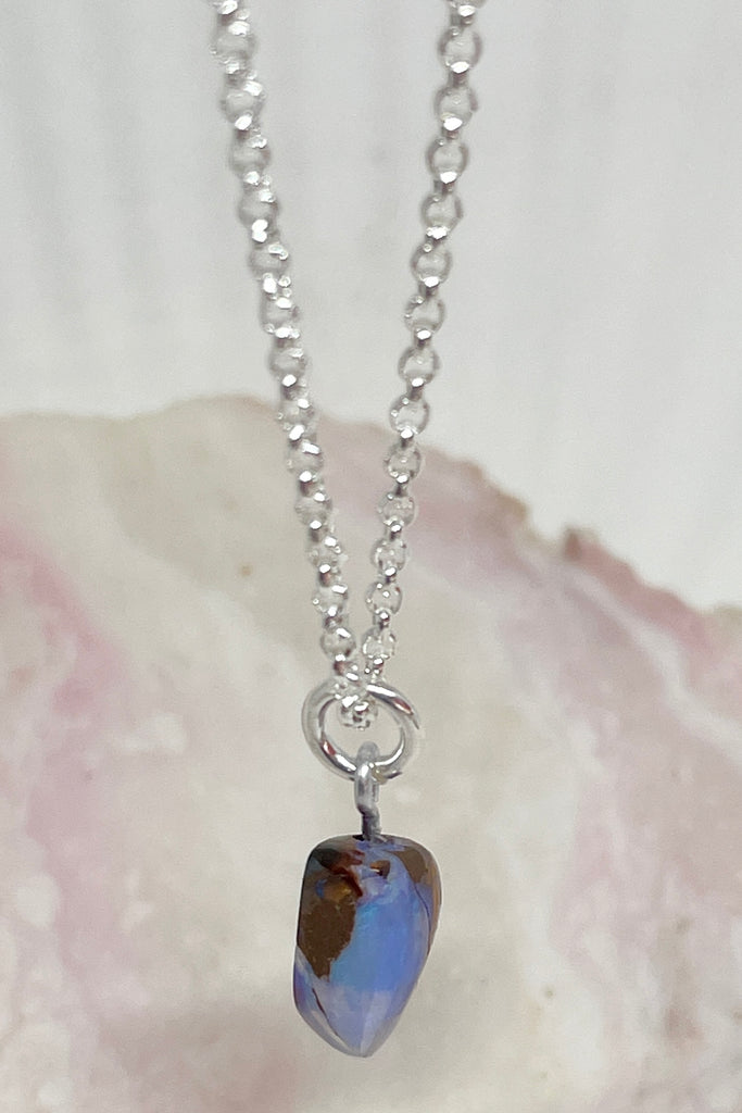 This genuine Australian Opal pendant stone was cut and polished in Australia. 