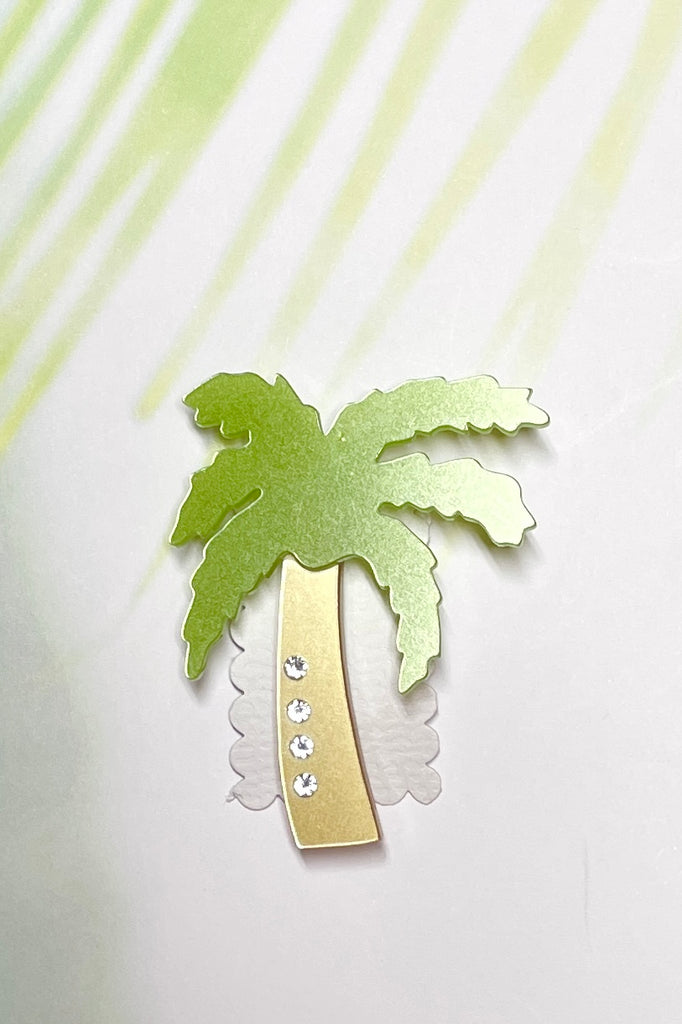 Palm tree brooch