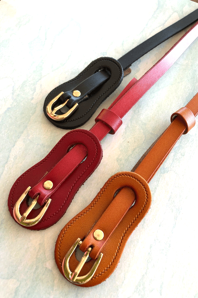 Belt The Saddler Available in Black, Cherry or Tan
