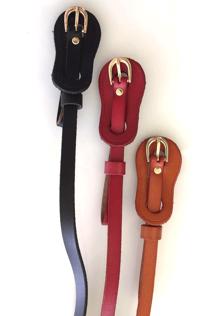 Belt The Saddler Available in Black, Cherry or Tan