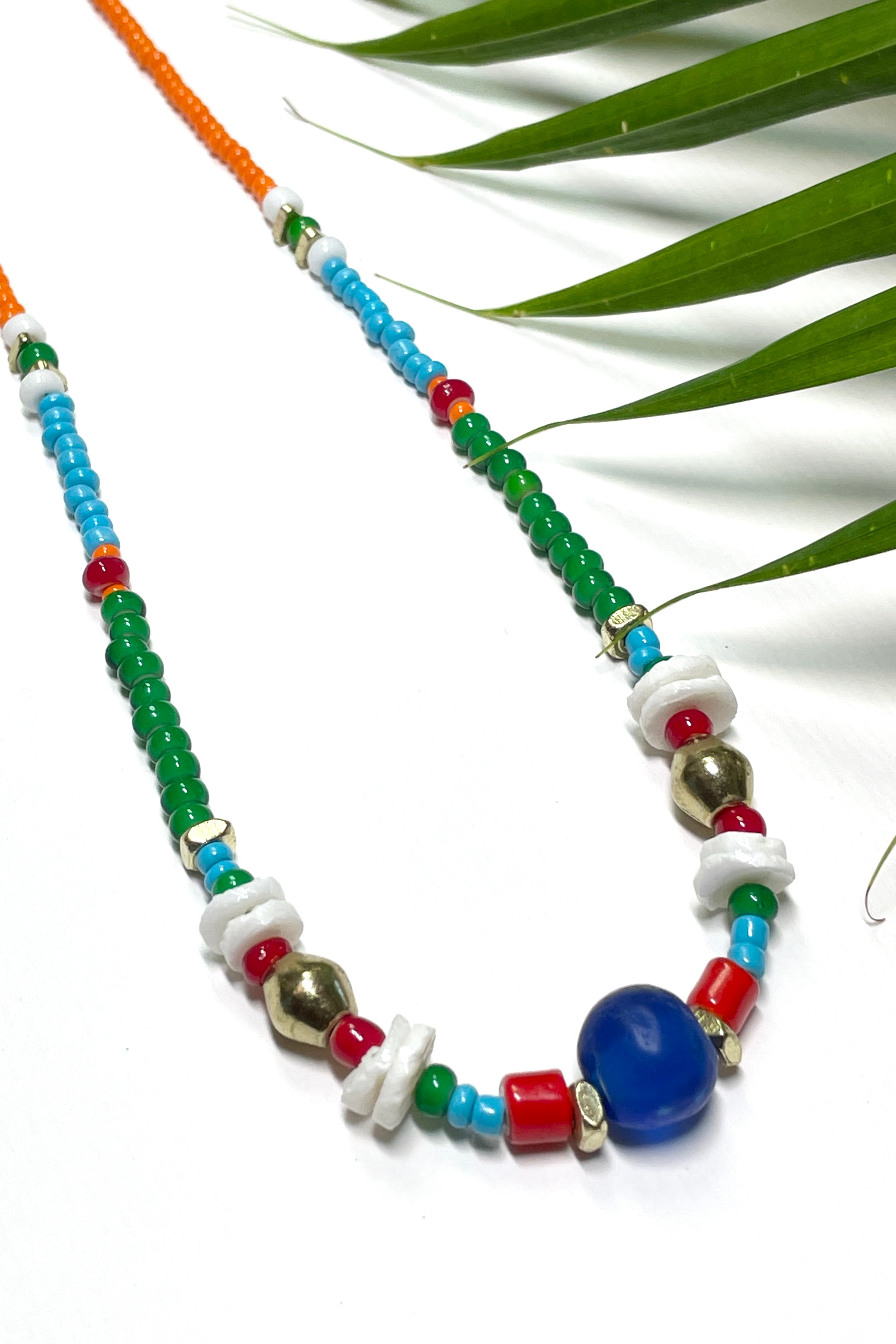 African Trade Beads Necklace – Funky Frog