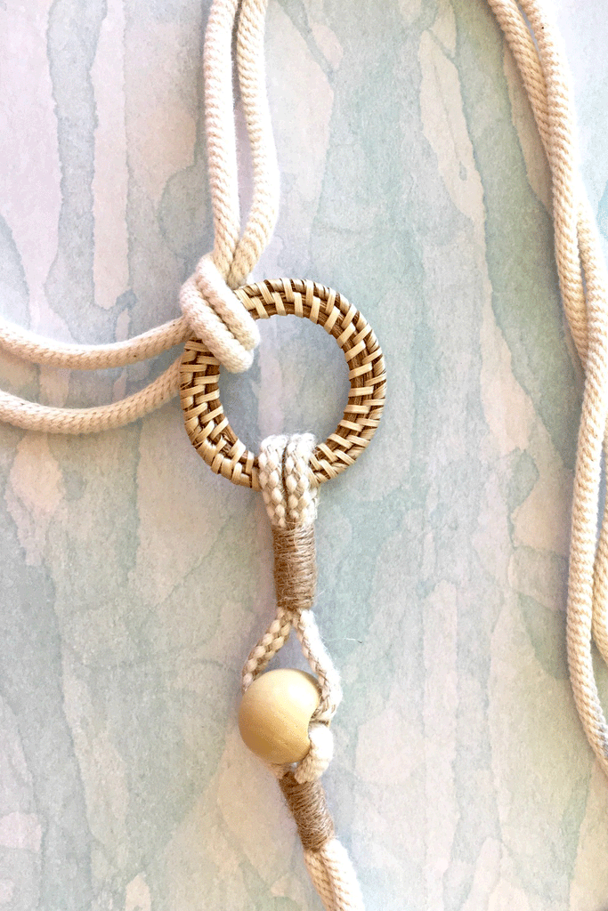 An ultra chic knotted rope belt 