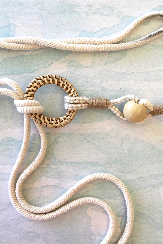 An ultra chic knotted rope belt 