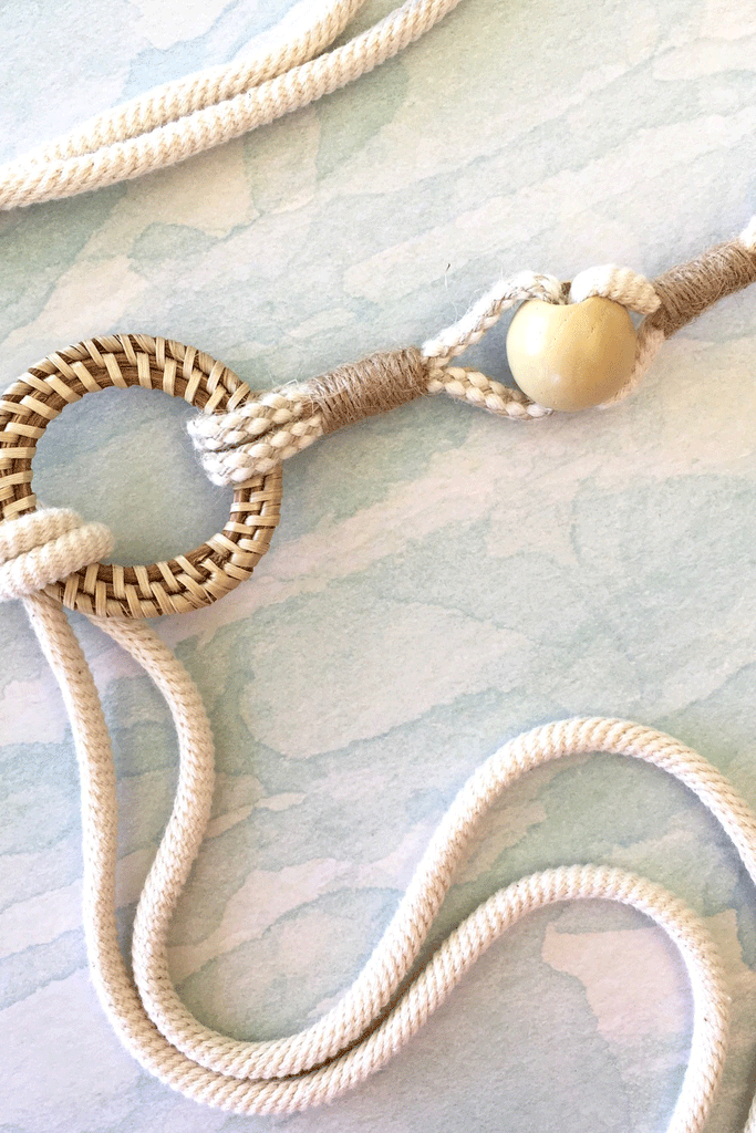 An ultra chic knotted rope belt 