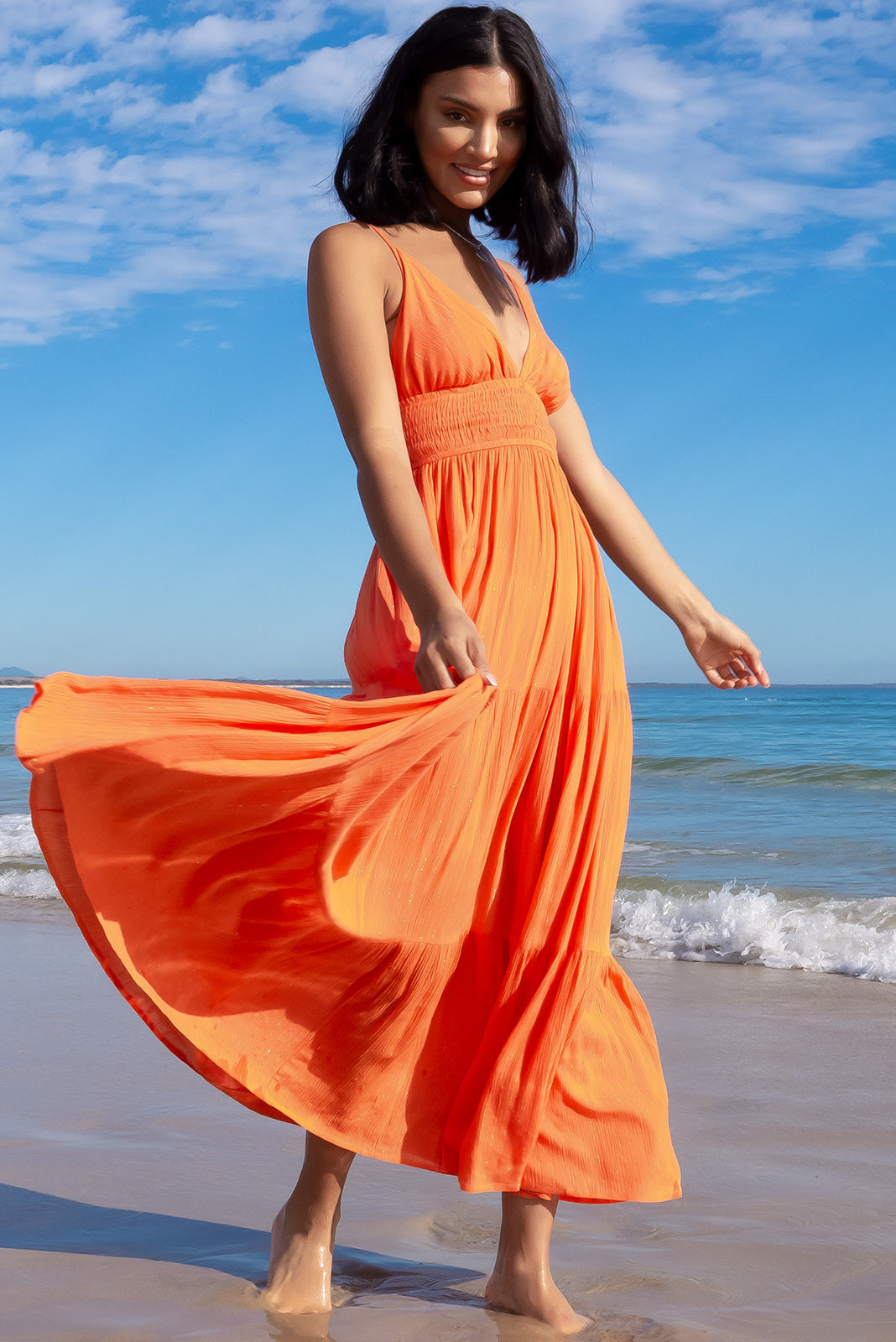 Noosa Tangerine Maxi Dress | Mombasa Rose Boutique | Summer Styles
