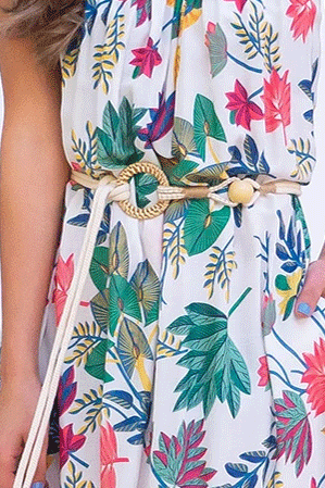 An ultra chic knotted rope belt 